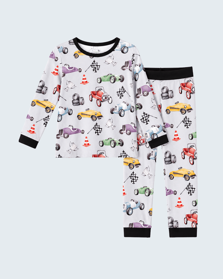 Black Racing Bamboo Pajamas