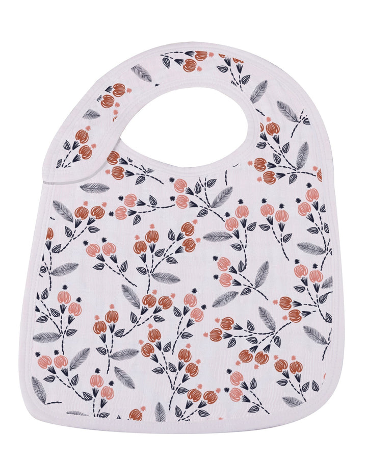 Blooms Floral Snap Bib 3 Pack