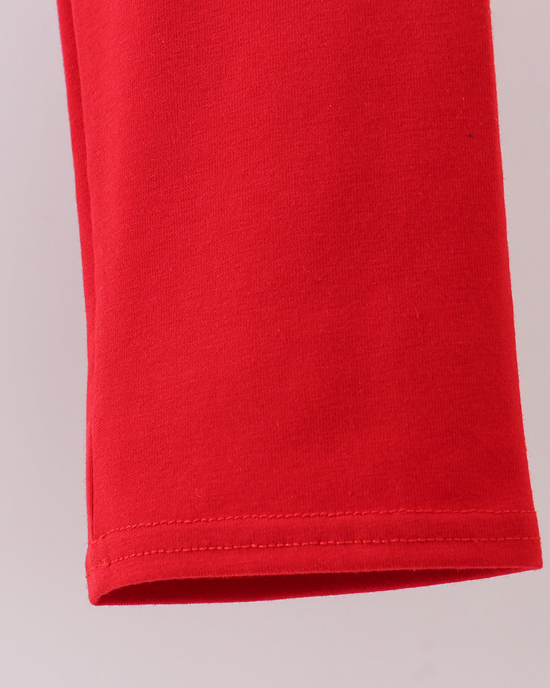 Red leggings