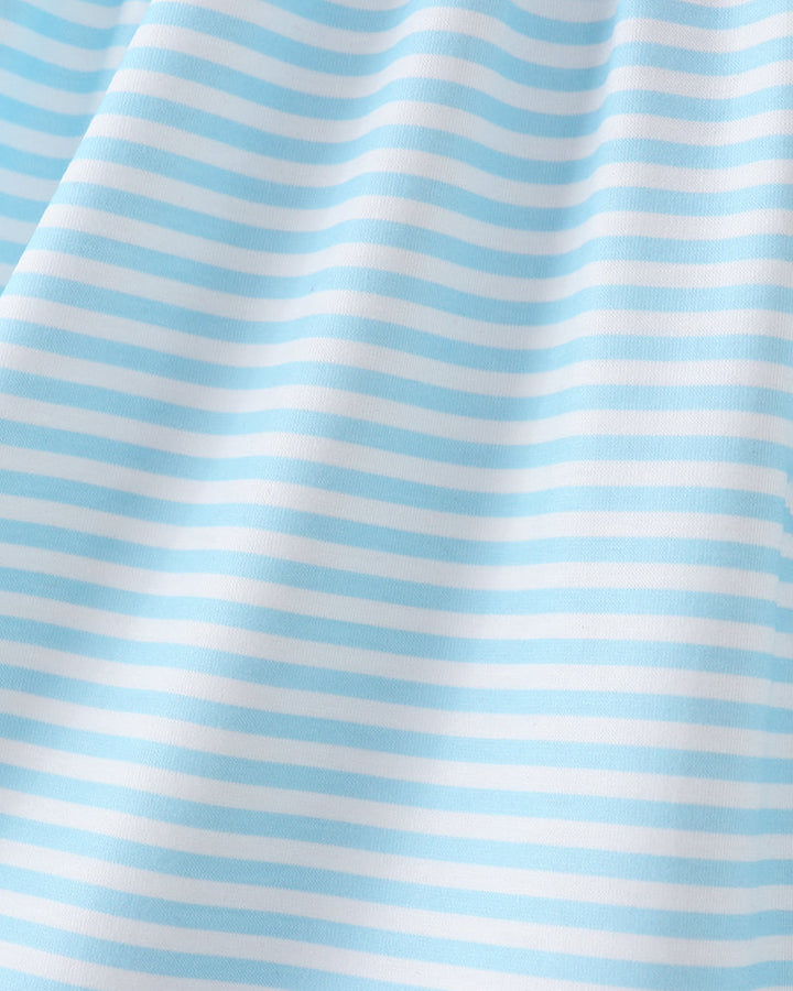 Light blue and white striped girls&