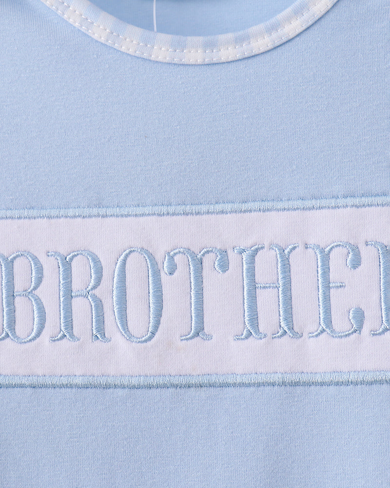 Blue Brother Embroidered Gown