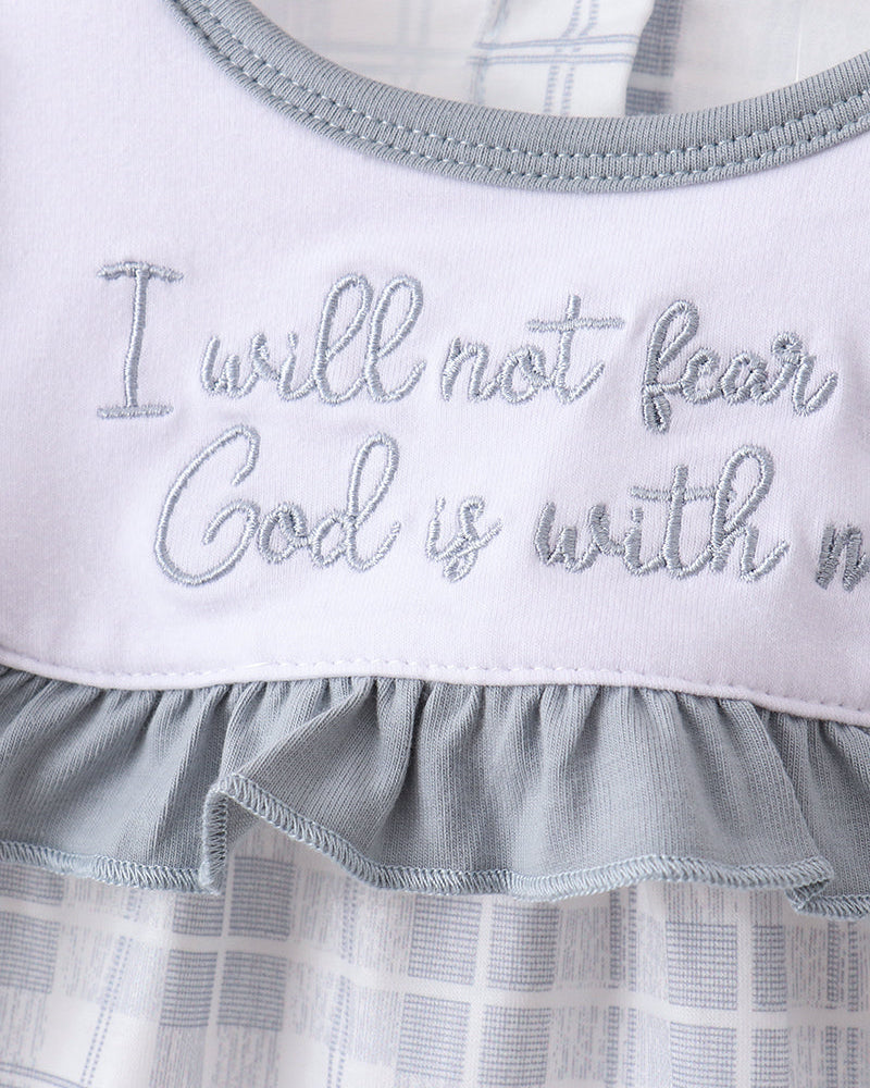 White top with gray trim and &