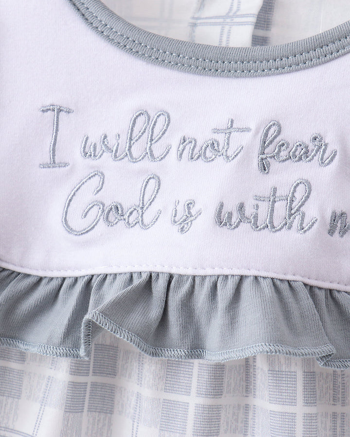 White top with gray trim and &