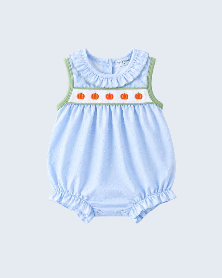 Blue Pumpkin Embroidered Jacquard Ruffle Bubble
