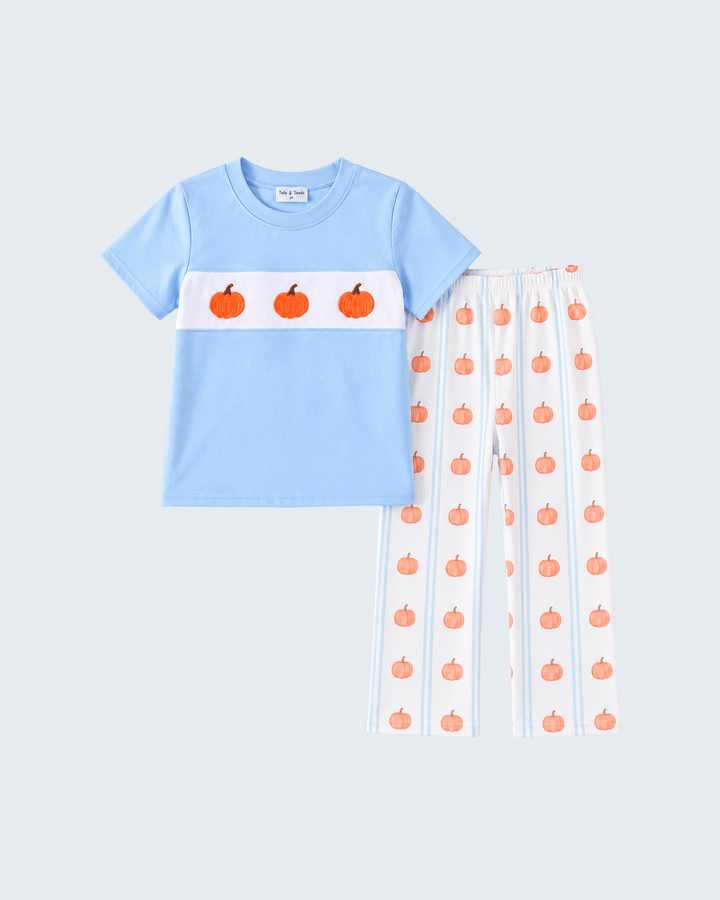 Blue Pumpkin Embroidered Pants Set