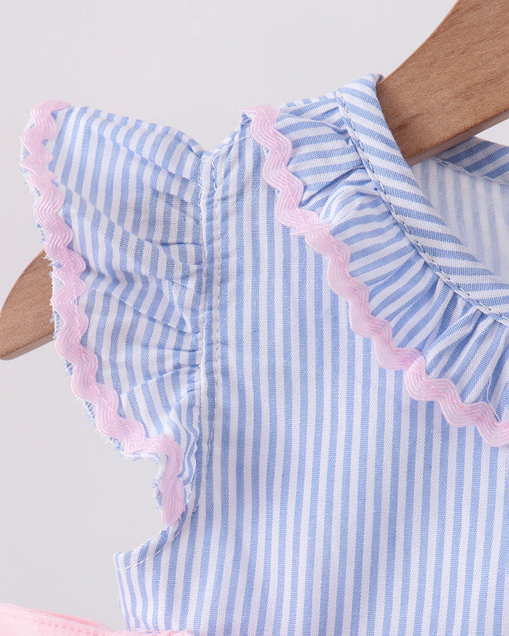 Stripe Romper sleeve