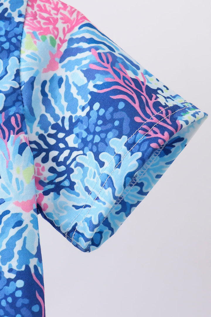 Marine Creature Print Top