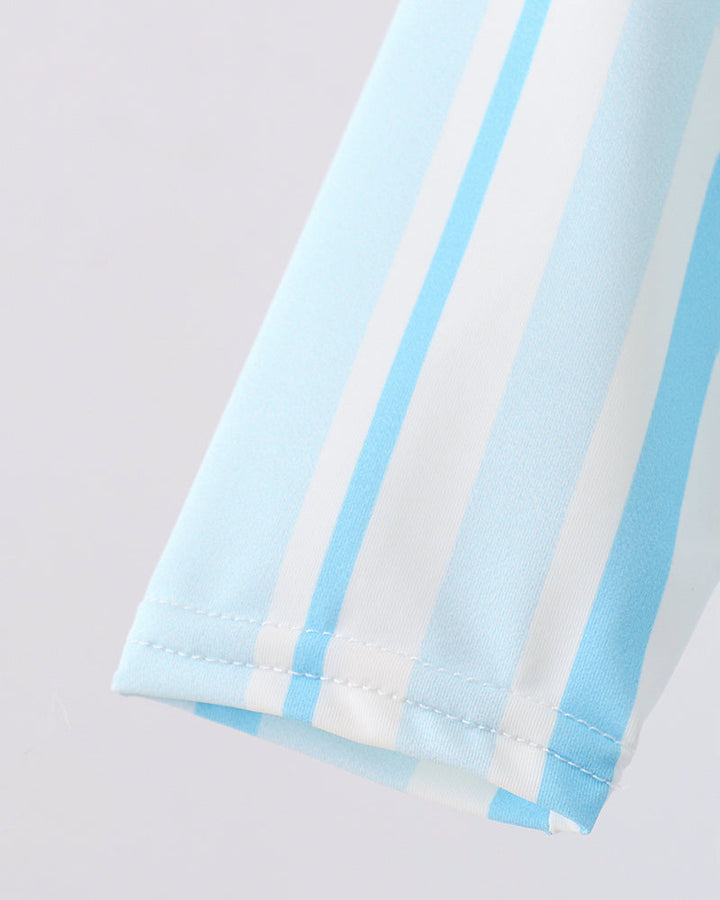 Blue Stripe One-Piece Swimsuit