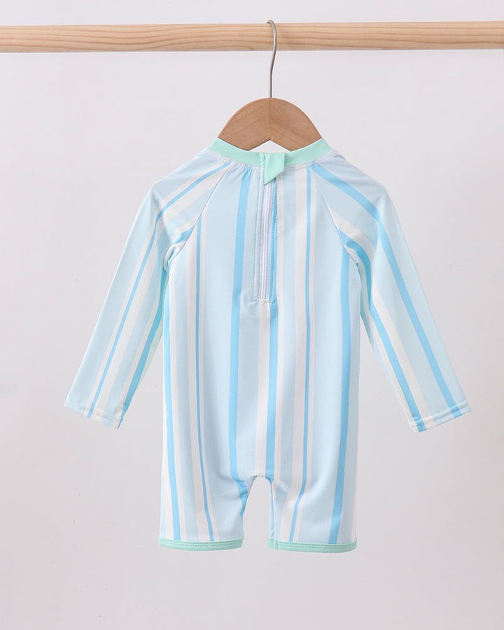 Baby boys swimsuit on hanger