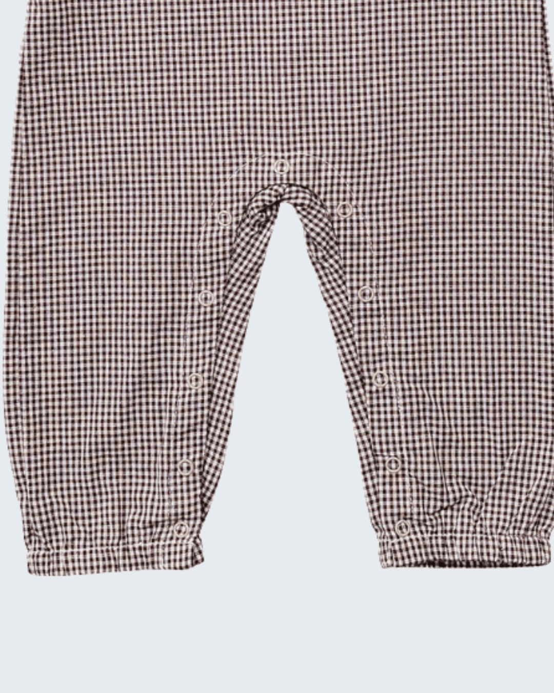 Brown Plaid Overalls