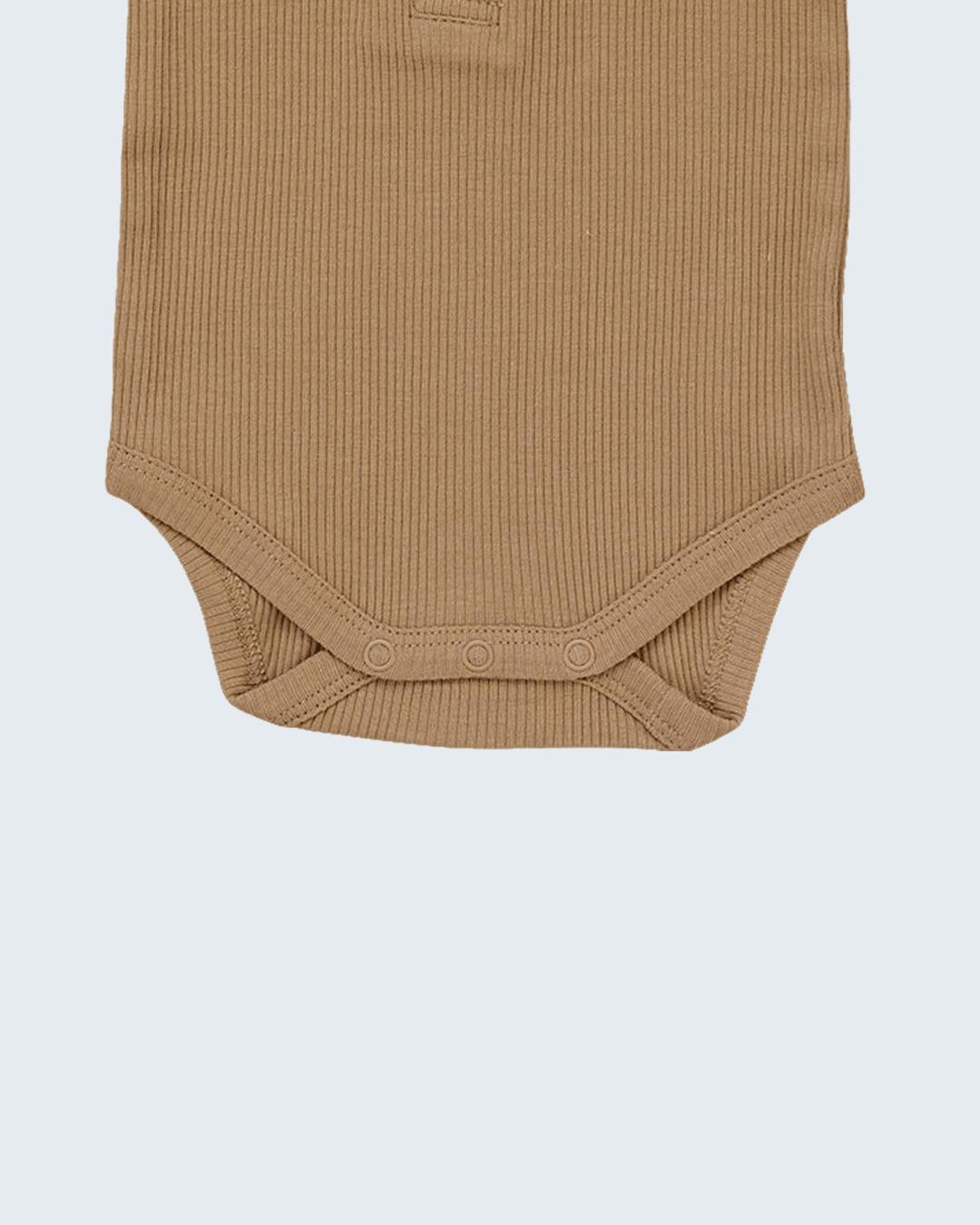 Cafe ribbed baby bodysuit with snap closure