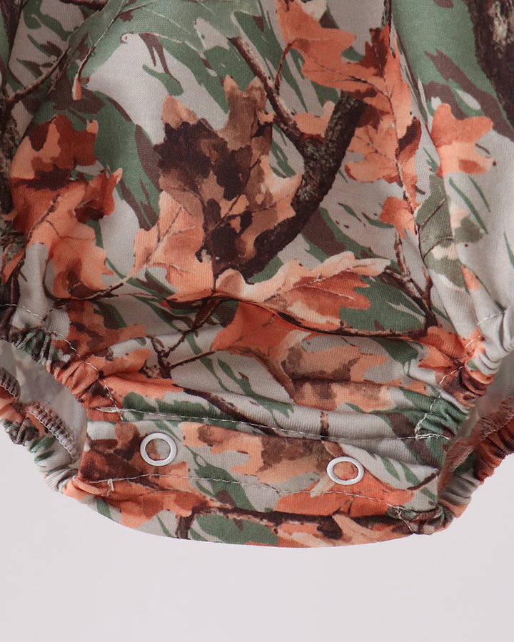 Camo print romper
