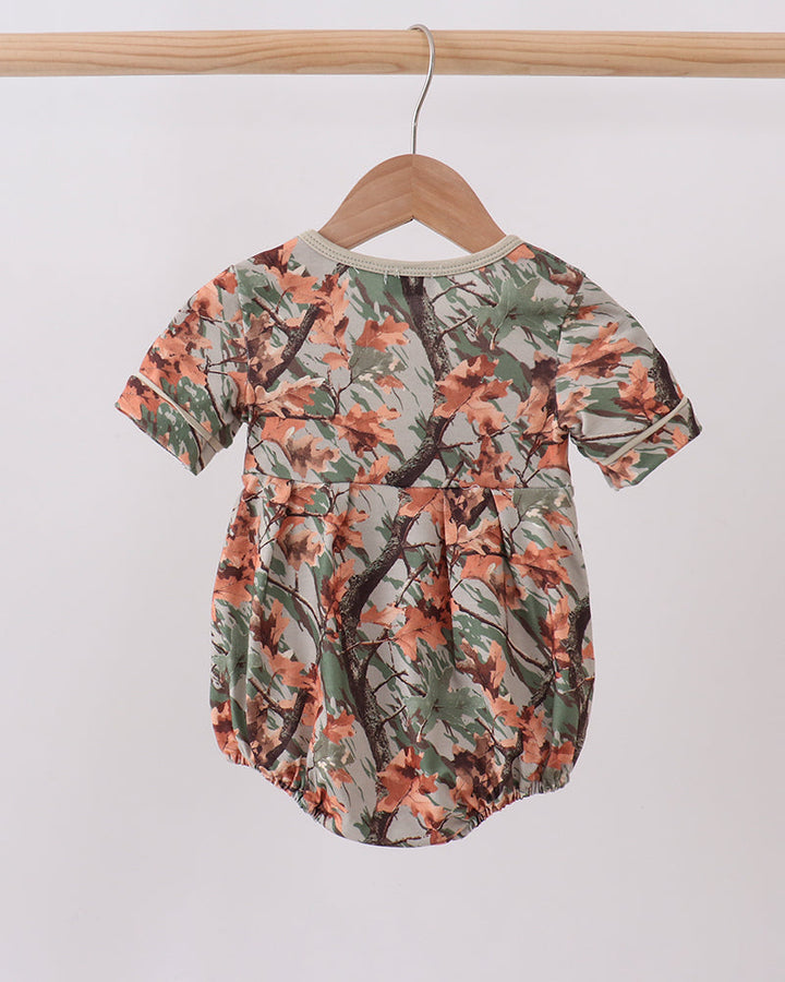 Camo Wildlife Embroidered Bubble on wooden hanger