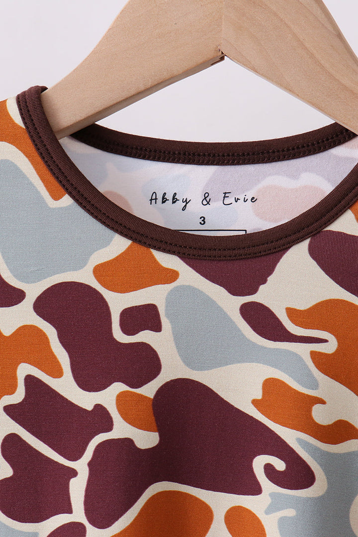 Boys camouflage pajamas