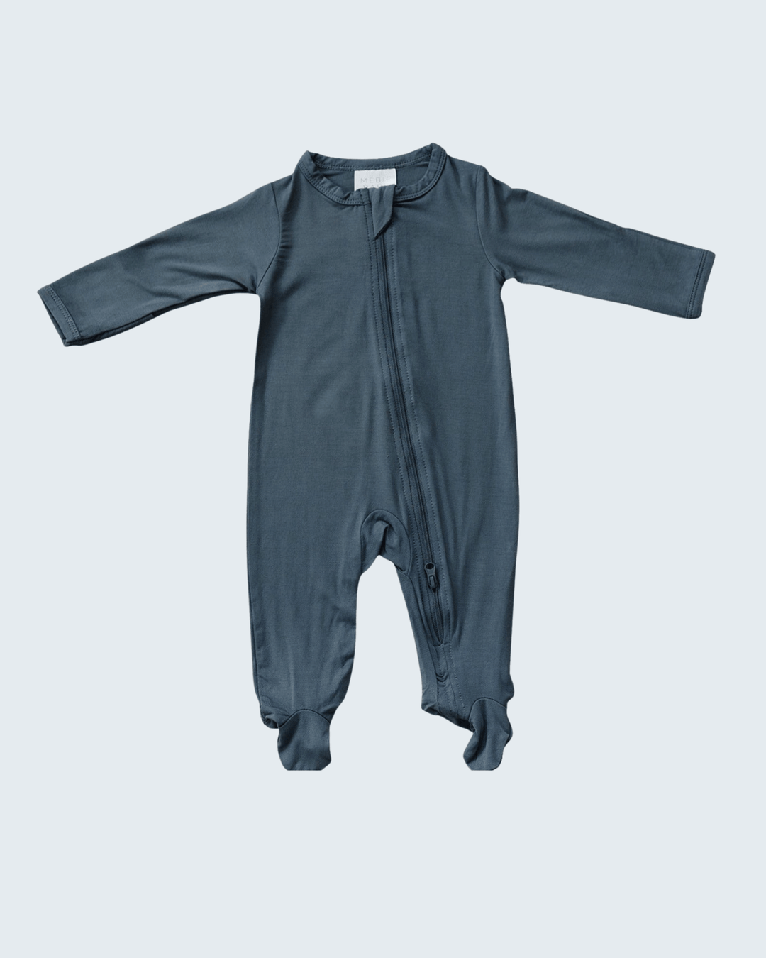 Charcoal bamboo footed romper