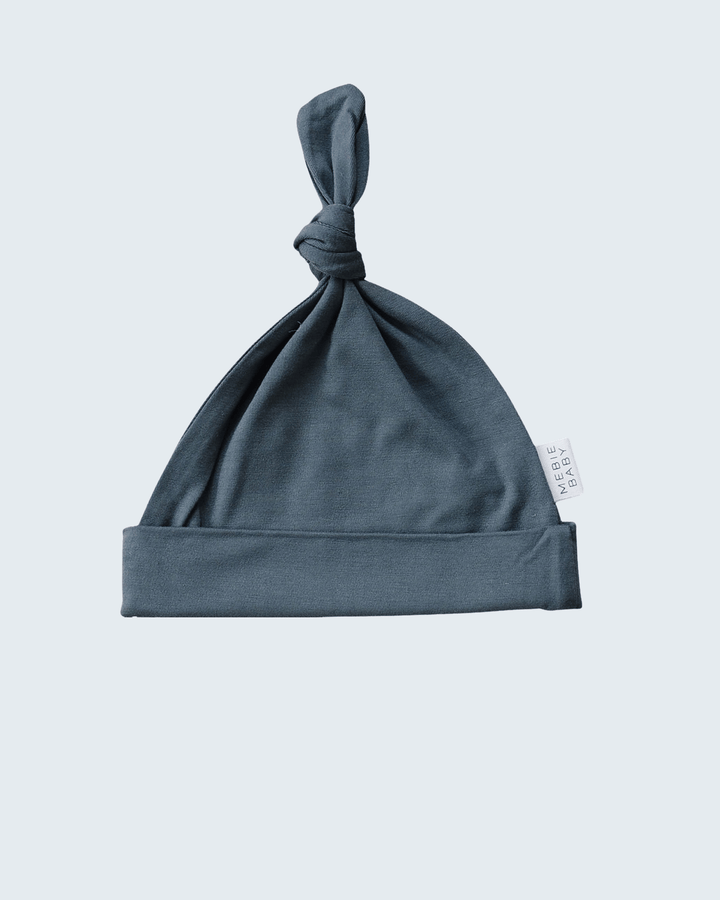 Charcoal newborn knot hat