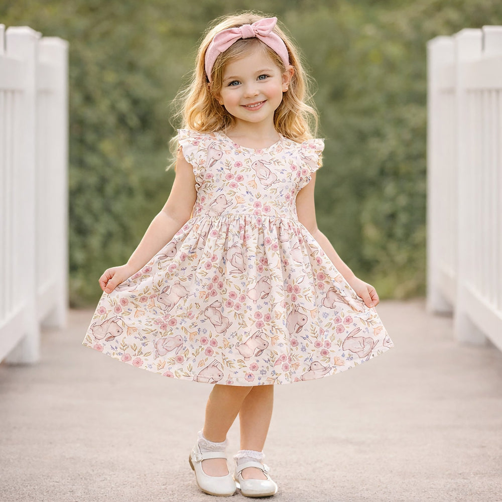 Bunny Blooms Bamboo Easter Dress