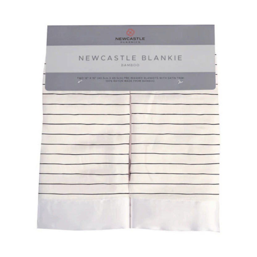 Pencil Stripe Bamboo Muslin Security Blankie