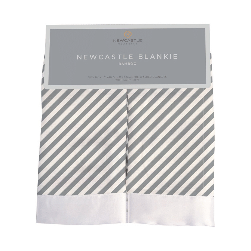 Finley Stripe Bamboo Muslin Security Baby Blankie
