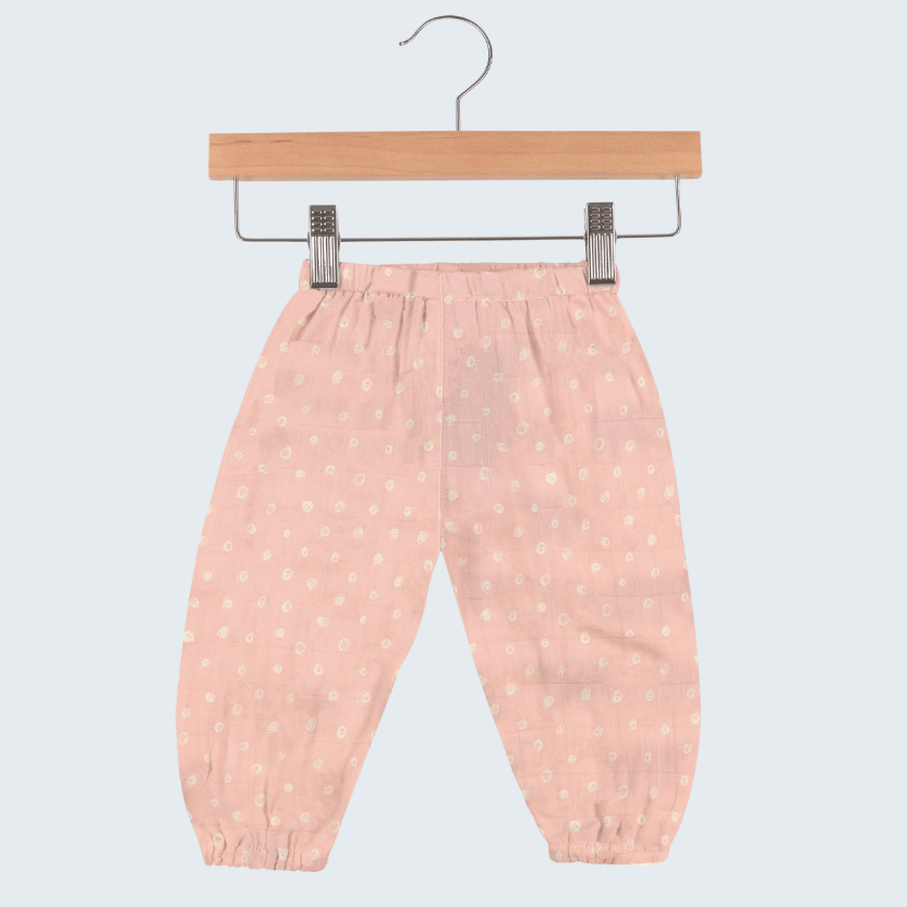 Pink Pearl Polka Dot Mini Pants