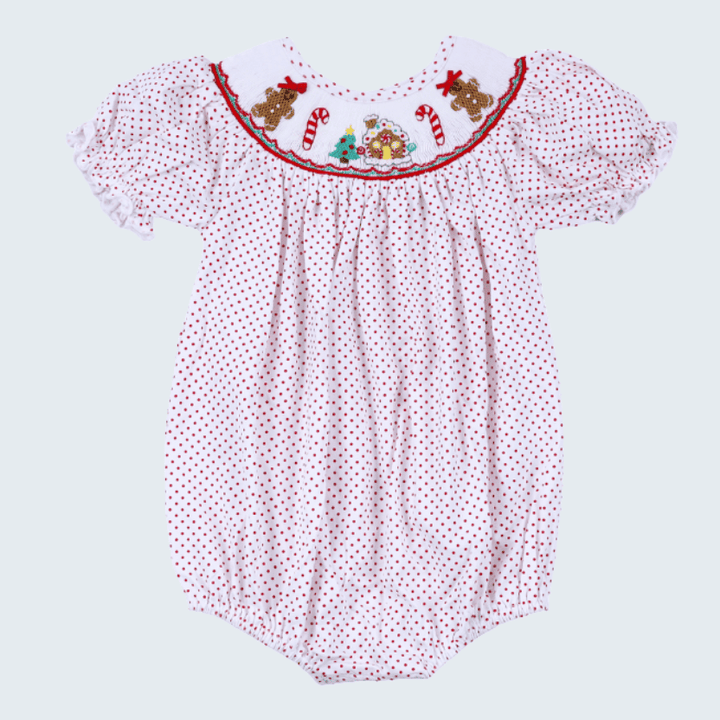 Gingerbread Hand Smocked Bubble
