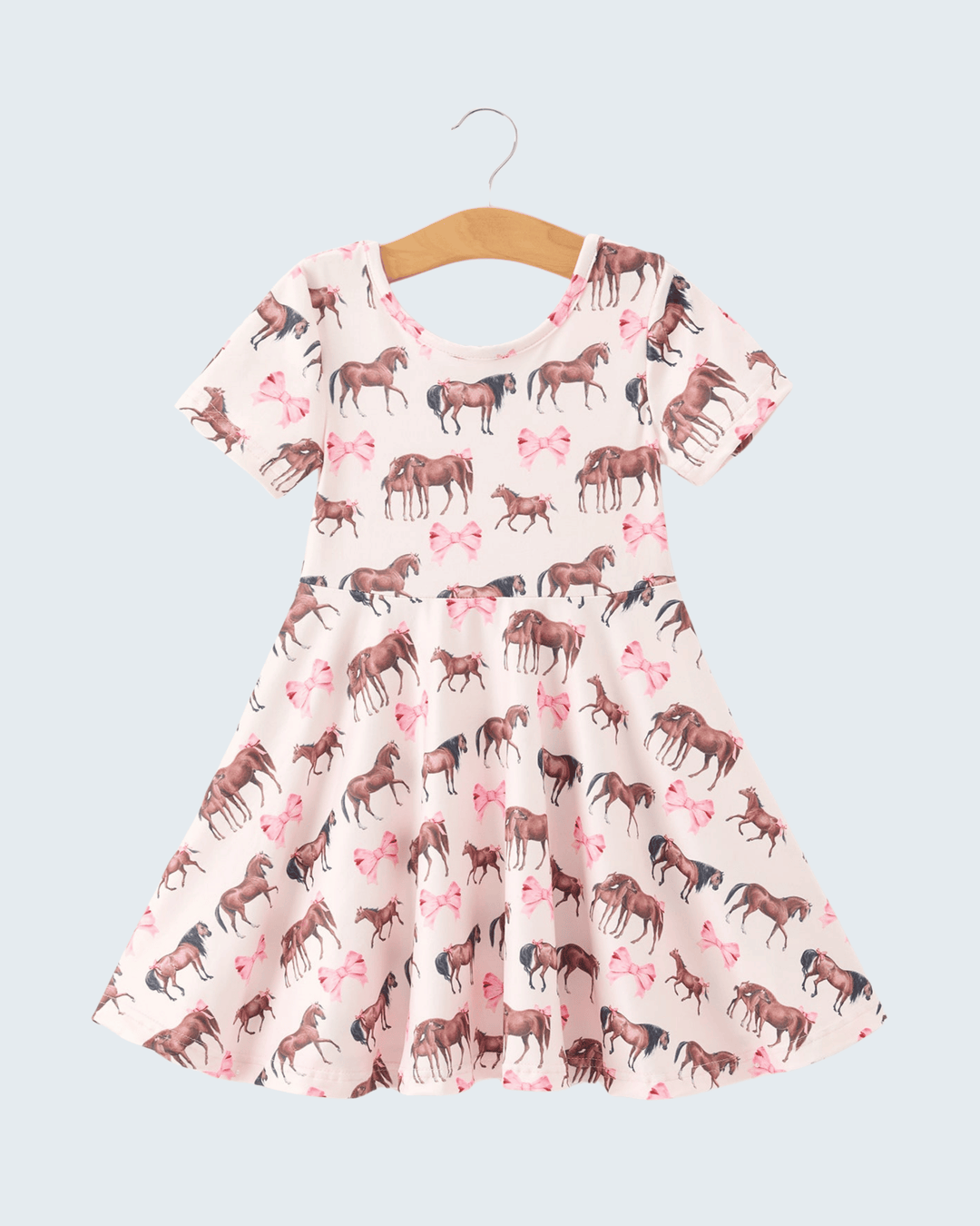 Horse Print Twirl Dress
