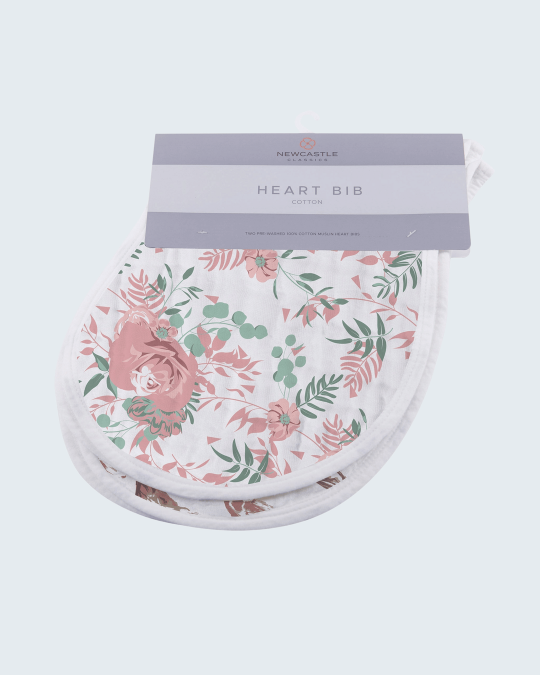 Desert Rose &amp; Wild Horse Cotton Heart Bibs 2 Pack