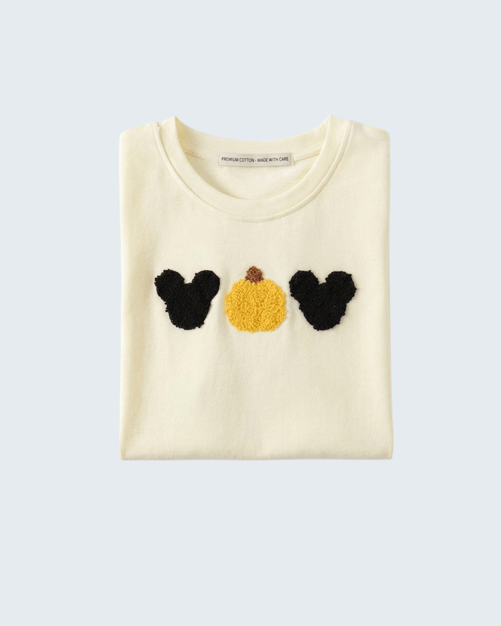 Beige Character French Knot Top