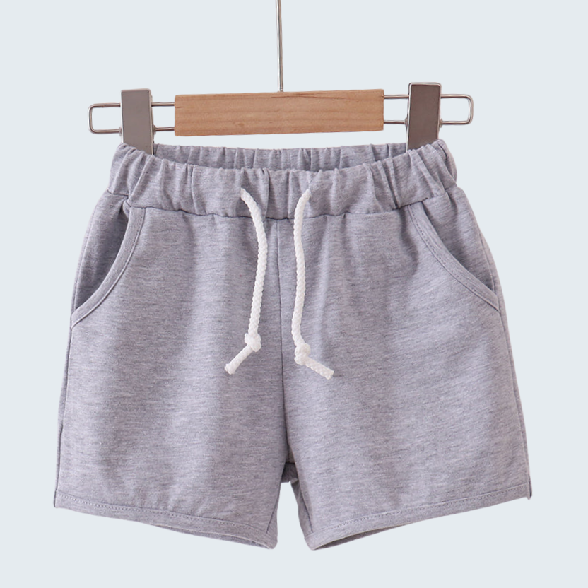 Premium Grey Drawstring Shorts