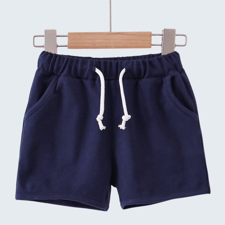 Premium Navy Drawstring Shorts