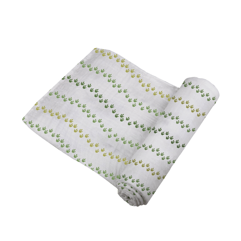 Dino Feet Muslin Swaddle