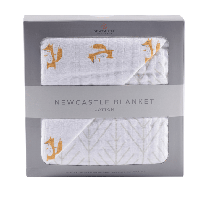 Fancy Fox and Forrest Arrow Cotton Muslin Blanket