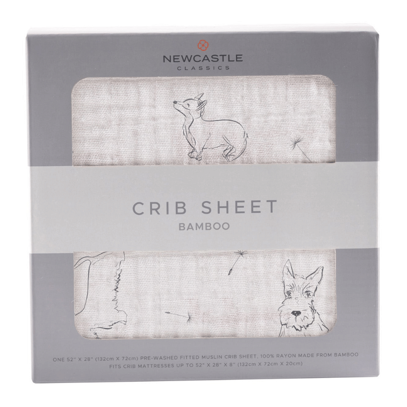 Corgi Muslin Crib Sheet