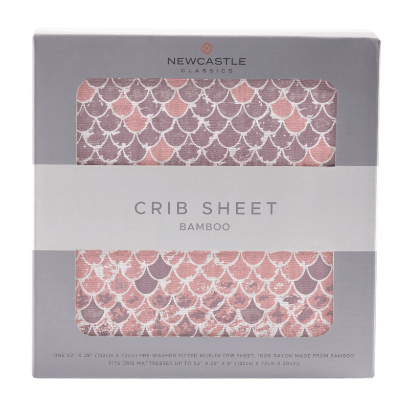 Scales Bamboo Muslin Crib Sheet