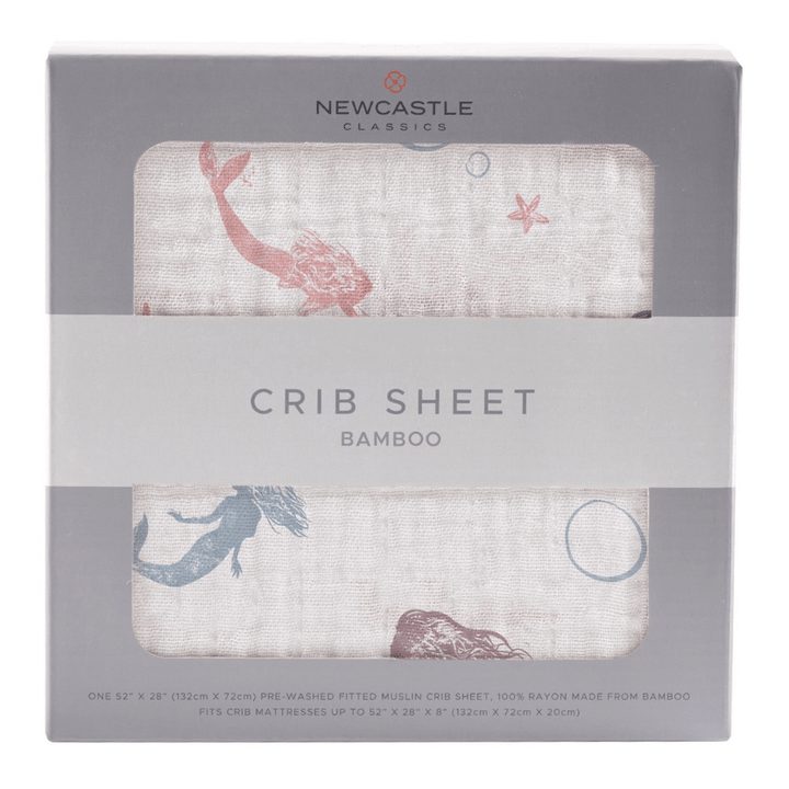 Mermaids Bamboo Muslin Crib Sheet