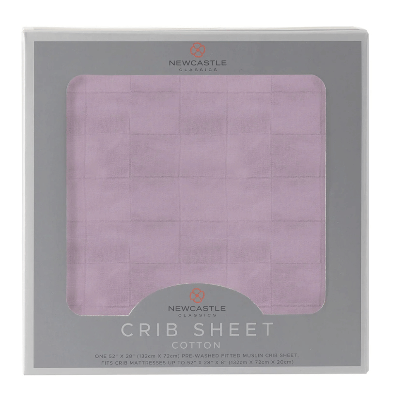 Orchid Lavender Cotton Crib Sheet