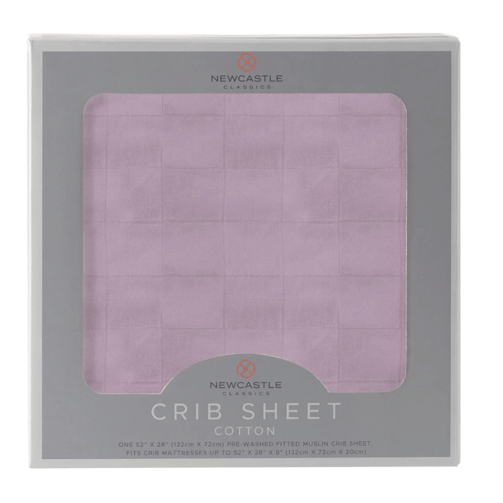 Orchid Lavender Cotton Crib Sheet