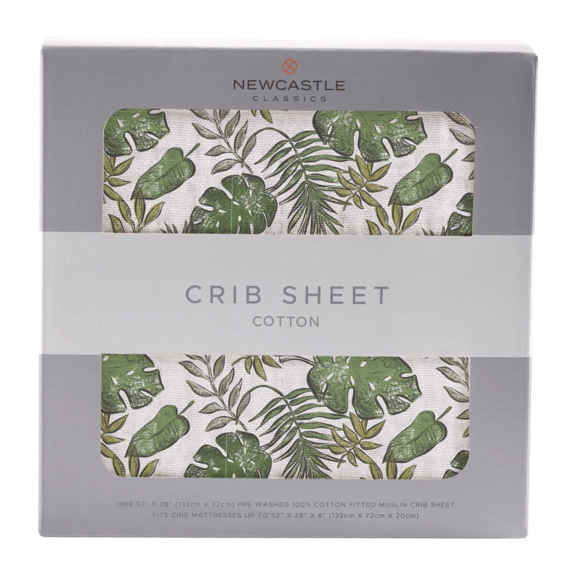Tropical Forest Cotton Muslin Crib Sheet