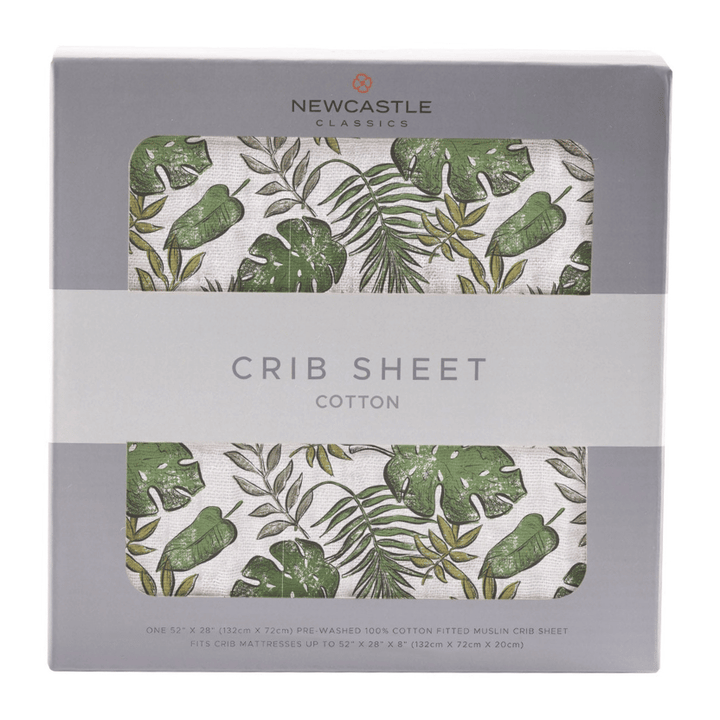 Tropical Forest Cotton Muslin Crib Sheet