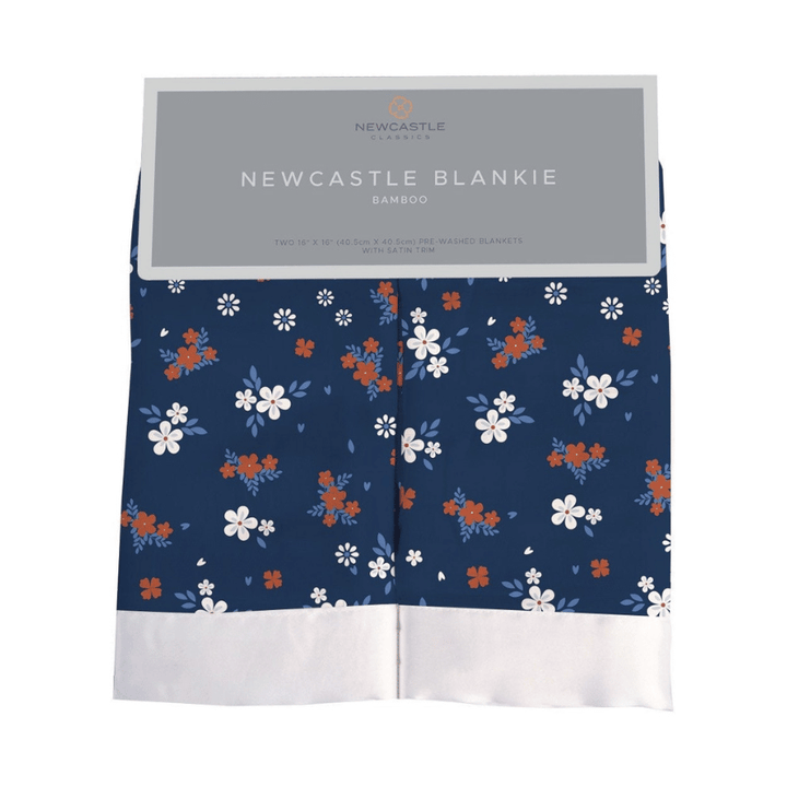 Serenity Floral Bamboo Muslin Security Baby Blankie