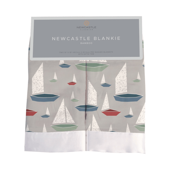 Marina Sailboats Bamboo Newcastle Blankie
