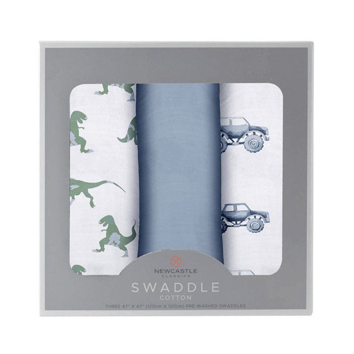 Rough Terrain Cotton Swaddle 3 Pack