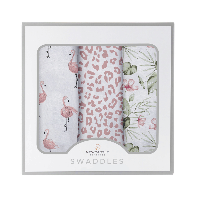 Tropical Paradise Bamboo Muslin Swaddle 3 Pack