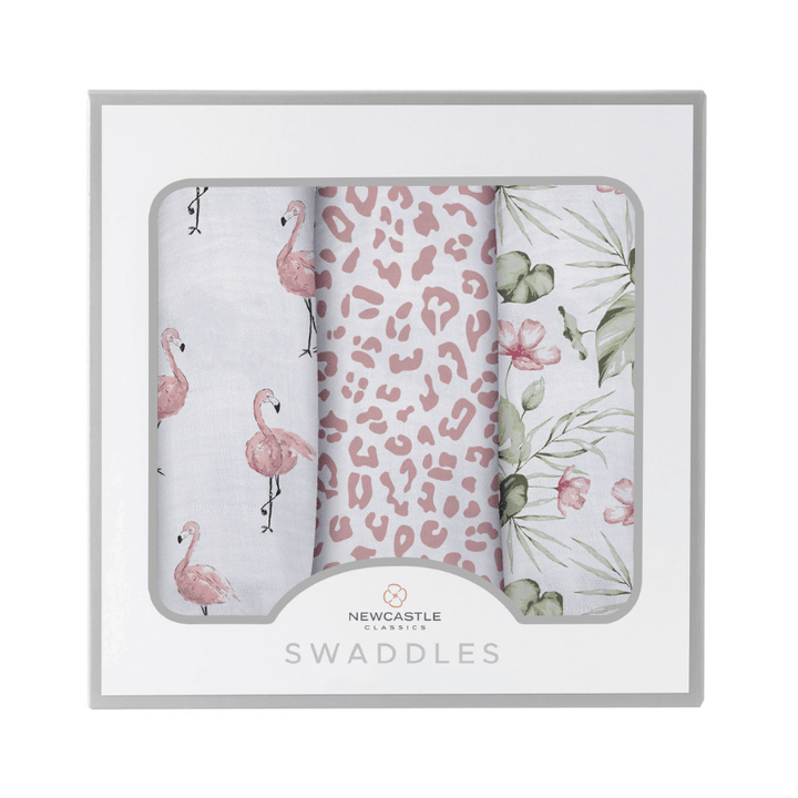 Tropical Paradise Bamboo Muslin Swaddle 3 Pack