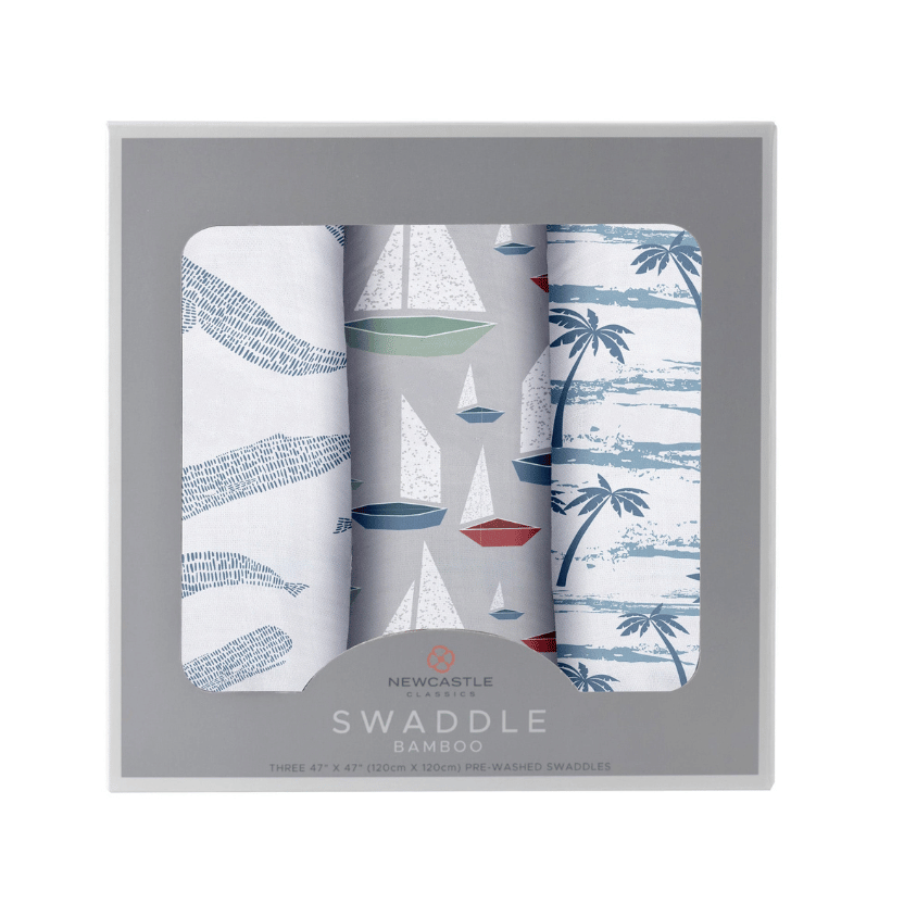 Ocean Tides Bamboo Swaddle 3 Pack
