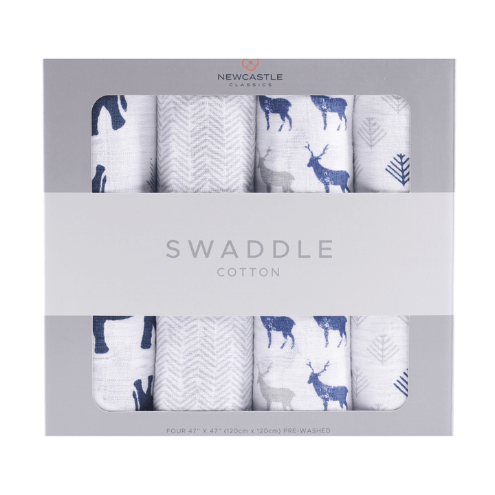 In the Wild Cotton Muslin Swaddle 4 Pack