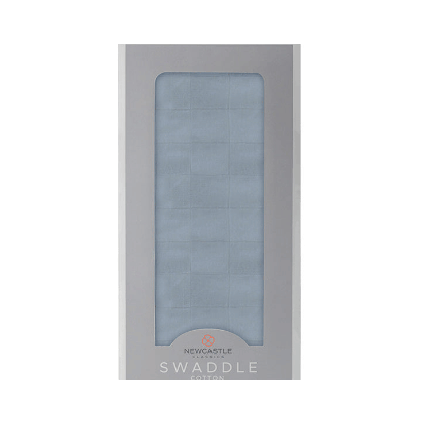 Blue Fog Cotton Swaddle