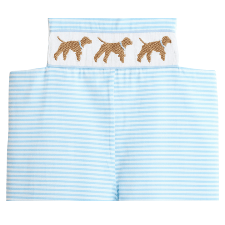 Puppy Hand Smocked Stripe Jonjon
