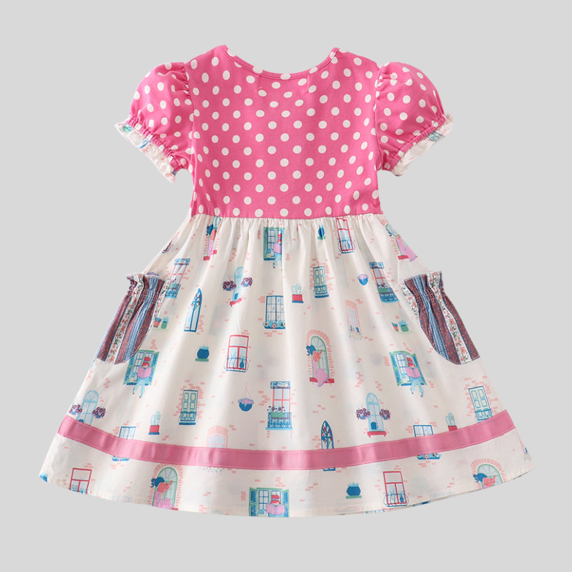 Platinum Balcony Pink Dot Dress