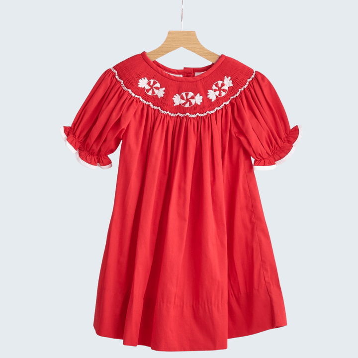Red Candy Hand Smocked Dress
